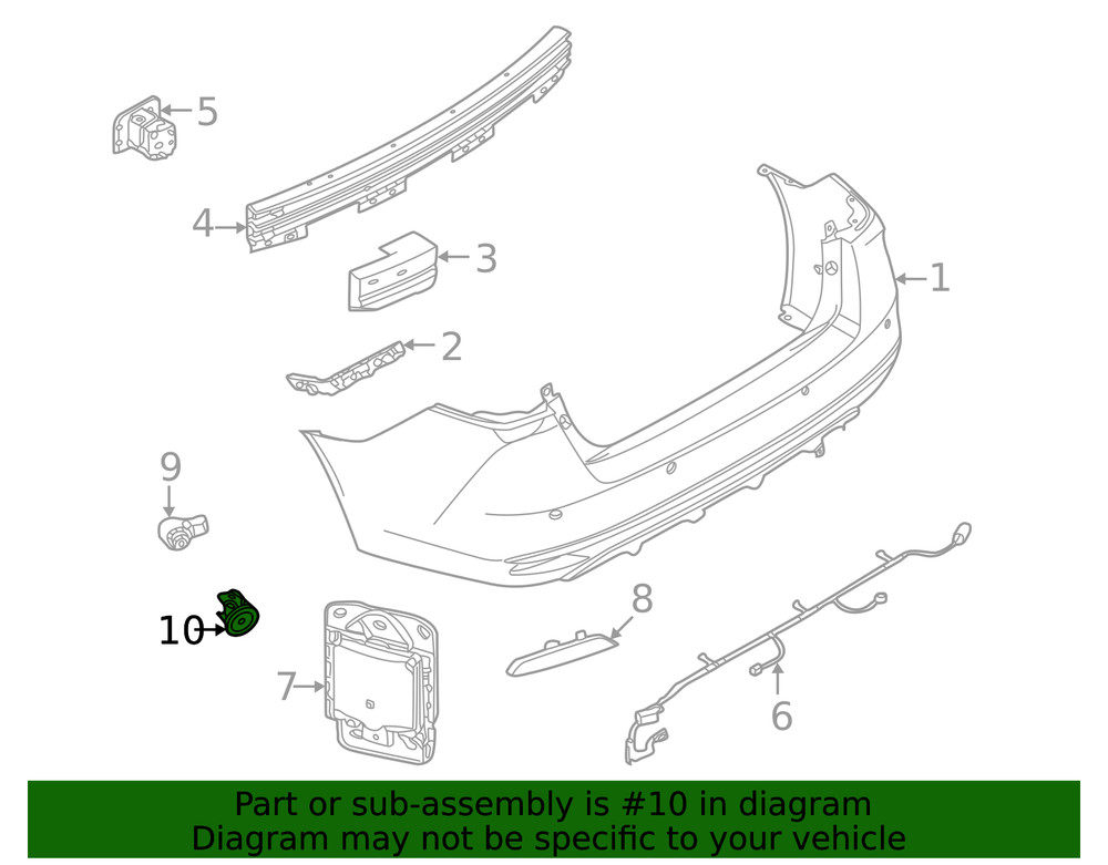 Genuine Nissan Parking Aid Sensor Bracket 28533-5EA7D