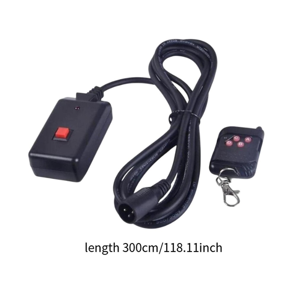 Fog Machine Controller 4 Key Remote Portable Replacement Part 3 Pins for 400W