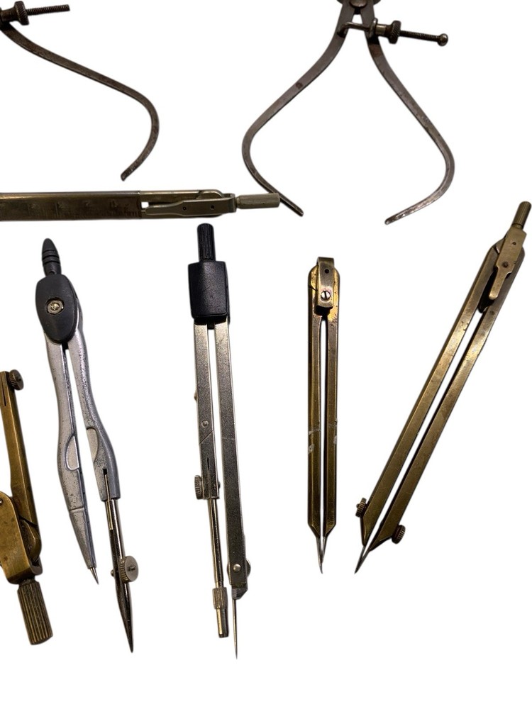 Lot of vintage drafting tools