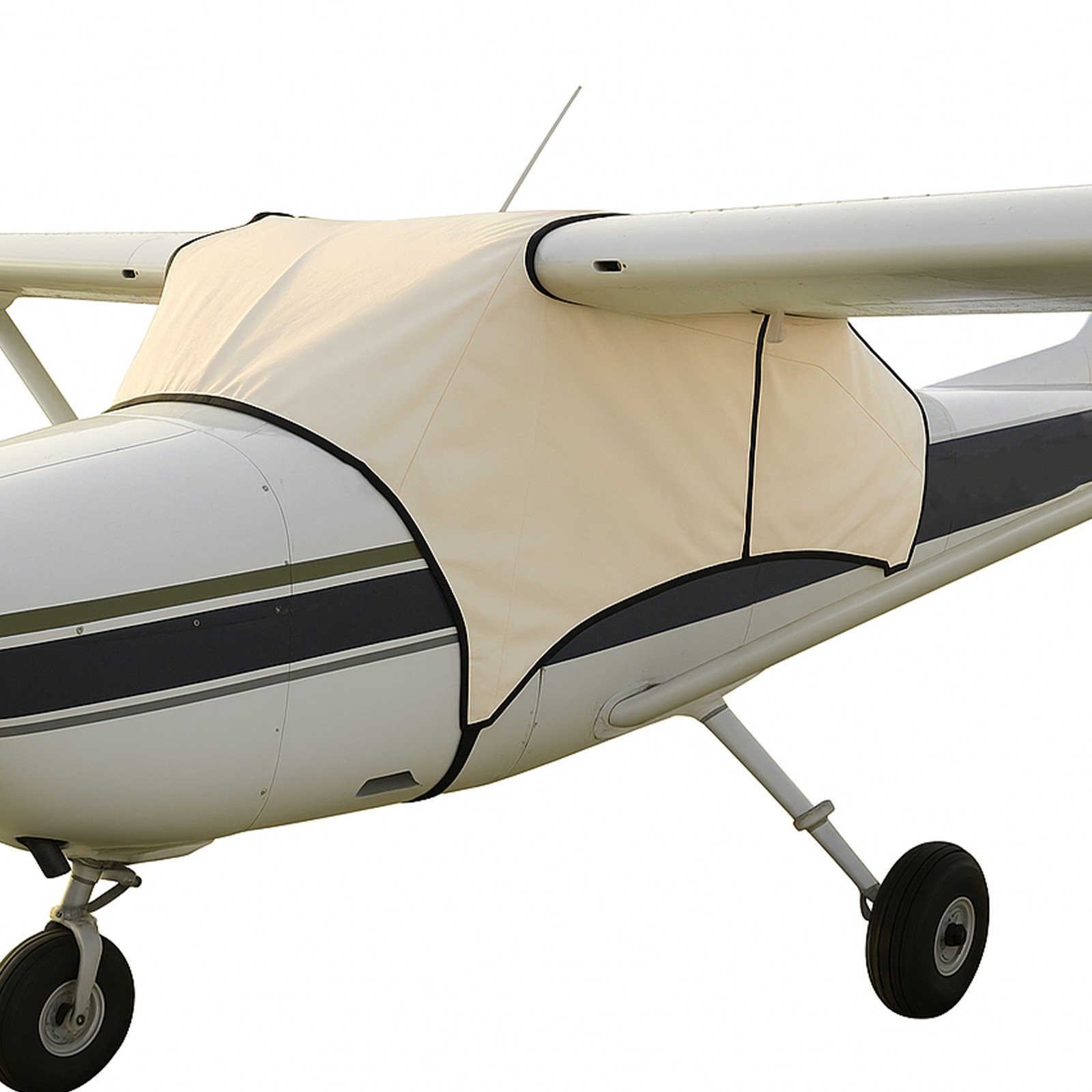 Aircraft Cabin Cover Windshield Cover White Canvas For Cessna 150 Cessna 152