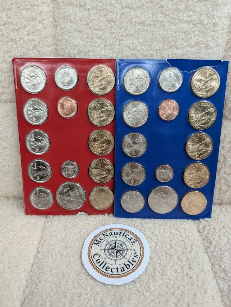 2007 P & D US Mint Complete Uncirculated Set 28 Coins w/ COA *Damaged Packaging*