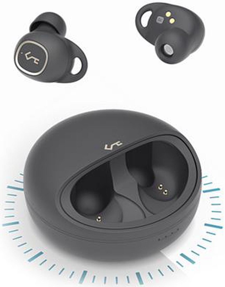 AUKEY True Wireless Earbuds, Bluetooth 5 with Charging Case, 24h Playtime, Grey