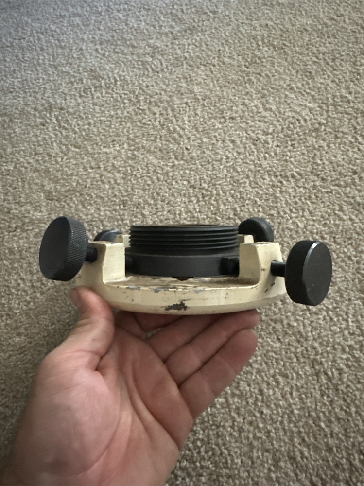 K&E Keuffel Esser Optical Alignment X Y Adjustable Base Plate W/ Mounting Ring