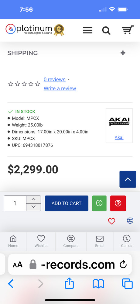 Akai Professional MPC-X Standalone Sampler and Sequencer