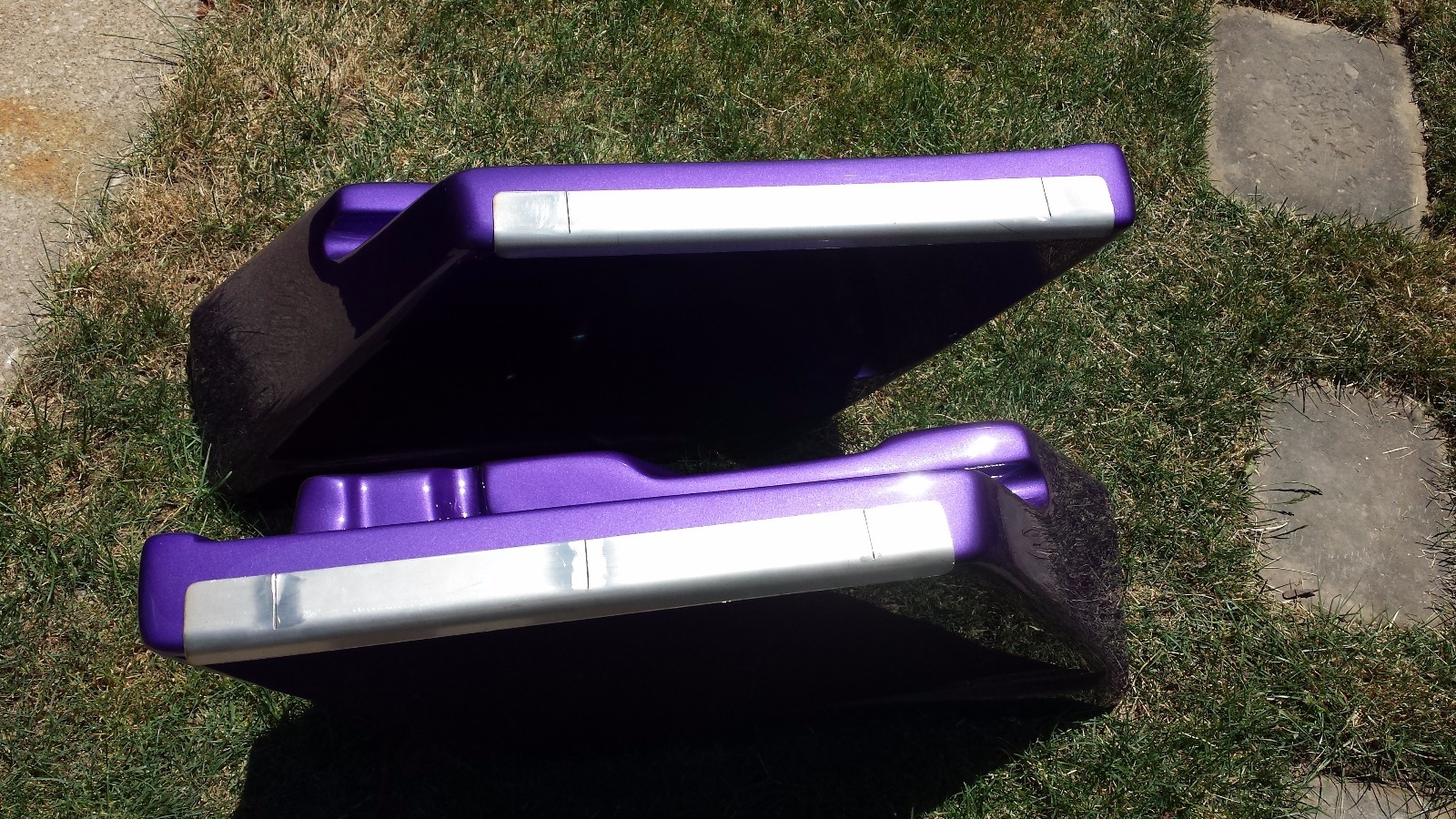 Skid plates for Harley and Aftermarket Stock & Extended Saddlebags *PLEASE READ