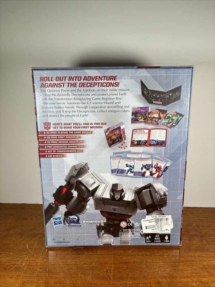 Transformers Roleplaying Game: Roll Out Beginner Box SEALED NEW RPG
