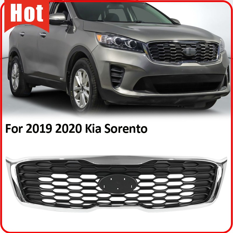 Front Bumper Grille Assembly Replacement for 2019 2020 Kia Sorento 86380-C6500