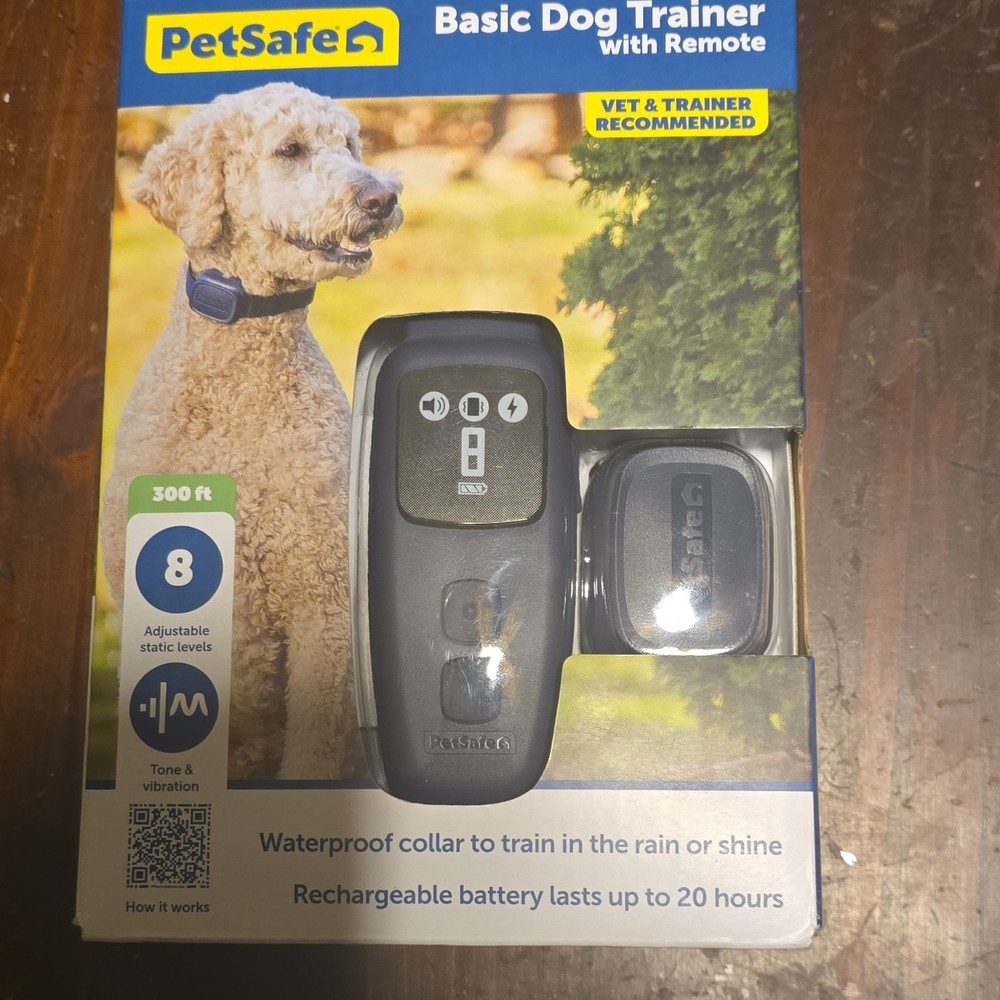 PetSafe Basic Dog Trainer Remote Black Static Vibration Tone Waterproof Collar