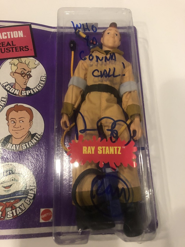 Dan Aykroyd Signed Ghostbusters Action Figure Ray Stantz Mattel Retro Action