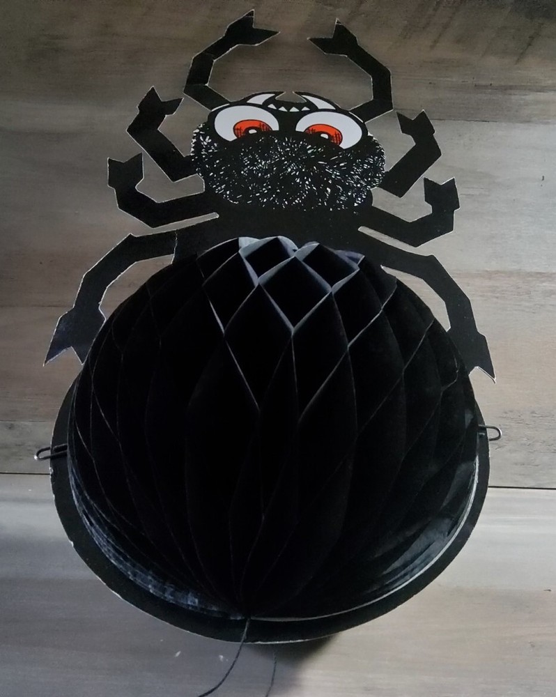 Hanging 18'' Tissue Spider Halloween Decoration Paper Magic Group