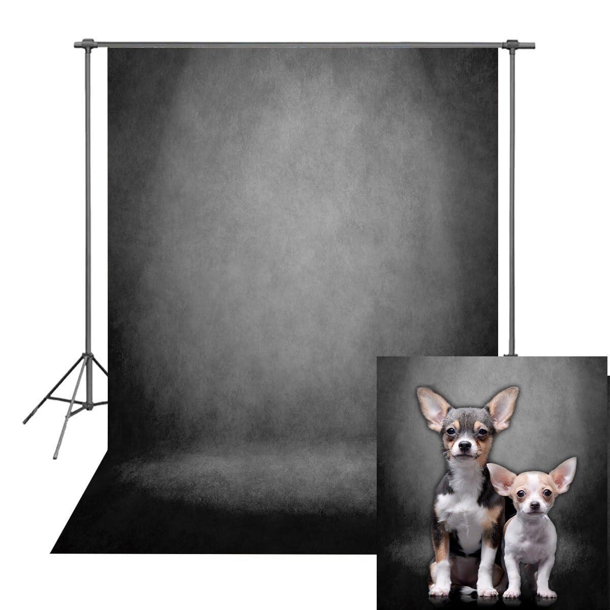 7x5Ft Black Abstract Portrait Backdrop Photography Background Studio Booth Props