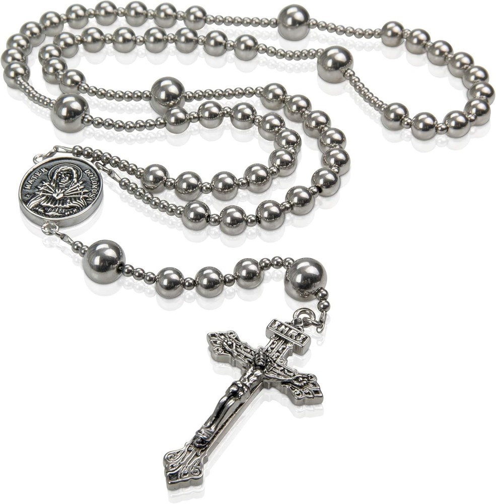 Tactical Rosary with Seven Sorow Medal