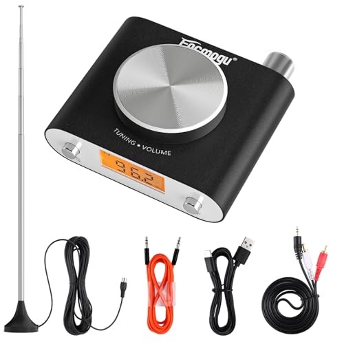 Receiver, Professional Si4730 Radio Receiver with 33ft Long Cables FM Radio