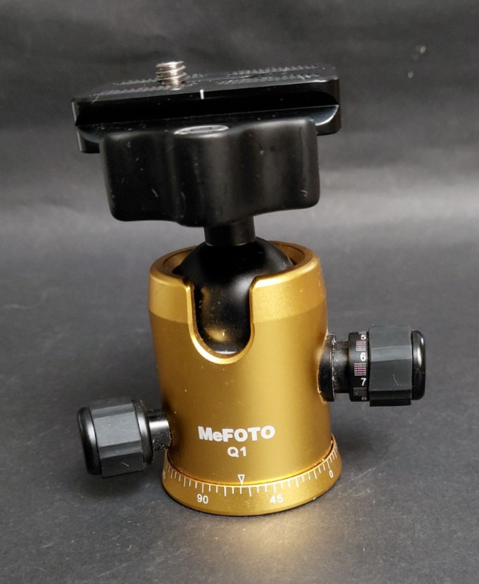 MeFOTO Q1 Ballhead Gold Never Used