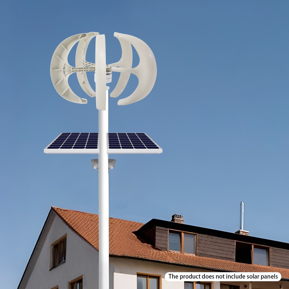 600W 24V Vertical Axis Wind Power Turbine Generator Controller Home Windmill