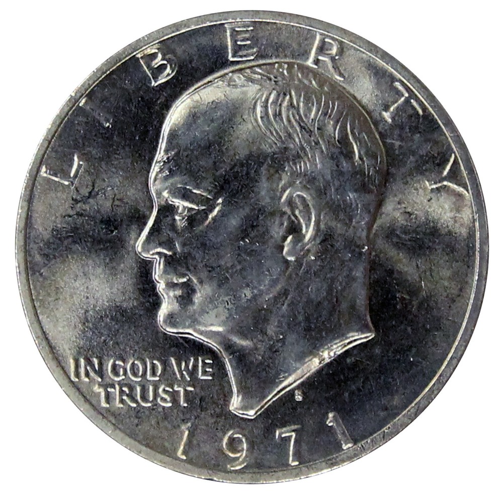 1971 S Eisenhower Dollar 40% Silver Gem BU