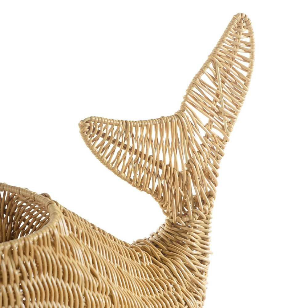 Kaplan Early Learning Whale Washable Wicker Floor Basket
