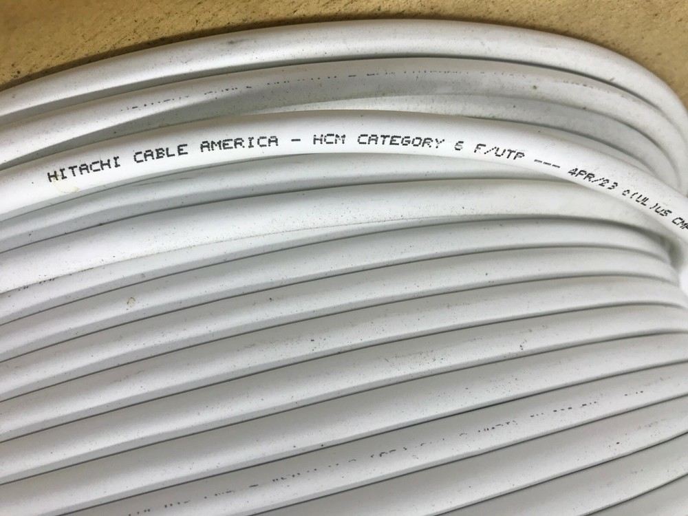 Hitachi 30154-008 CAT 6 SP Plenum Cat 6 Cable 300' Partial Roll