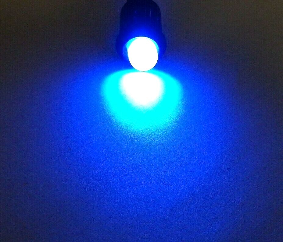 6 BBT Bright 12 volt DC Blue LED 1/2" Snap-In Indicator Lights