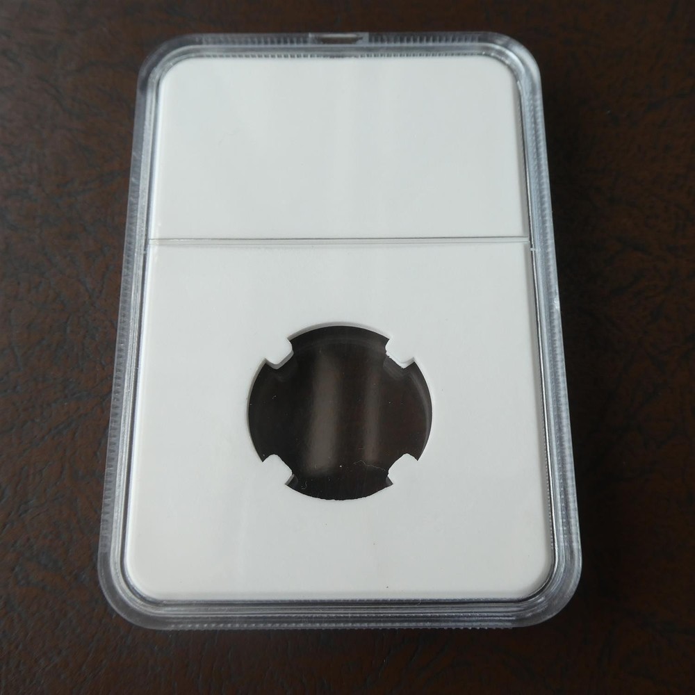 5 x 20.5mm Coin Slabs Suits $2 Two Dollars White Insert Clear Display Aussie ...