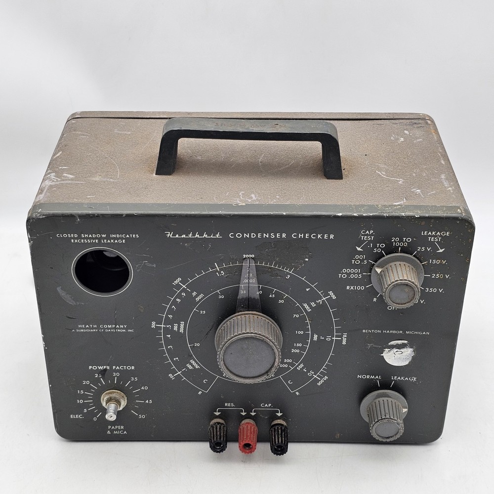 Heathkit Condenser Checker C-3 (Capacitor and Resistor Tester) - Powers On