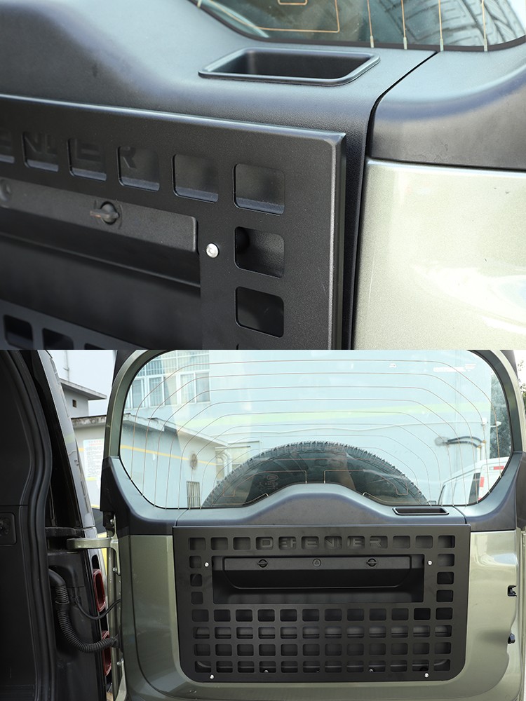 Rear Door Tailgate Table Storage Shelf Molle Panel For LR Defender L316 20+
