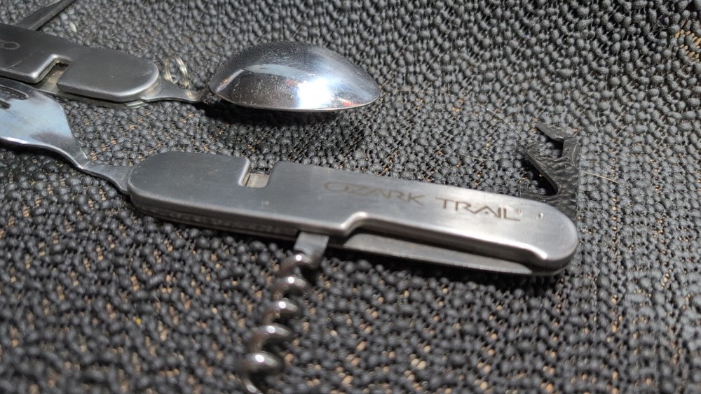 Ozark Trail multi tool camping boy scout fold knife spoon fork