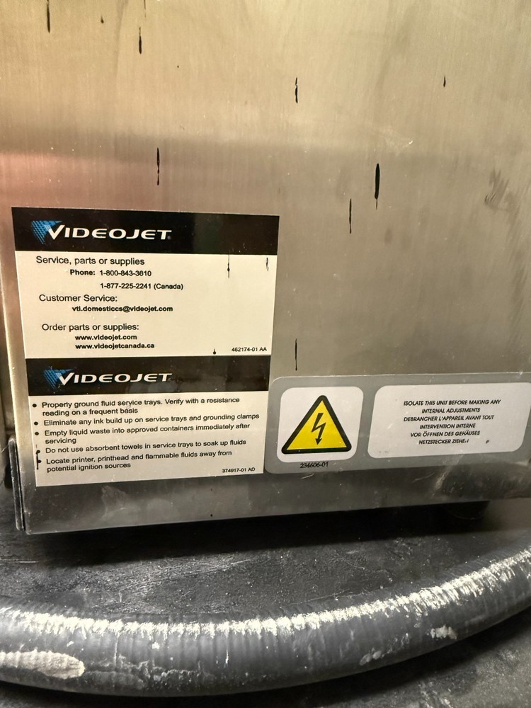 VideoJet 1520 Ink Jet Coding Machine Continuous Inkjet Printer 392103-203-01