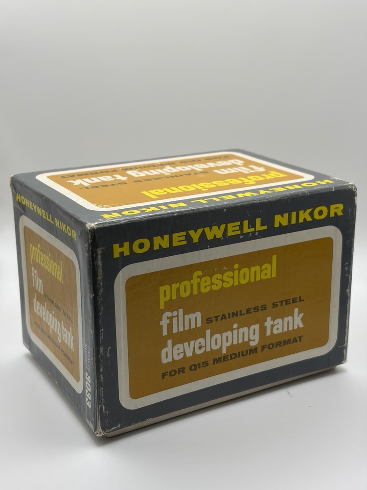 2 Honeywell Nikor Stainless Developing Tanks Plus Boxes