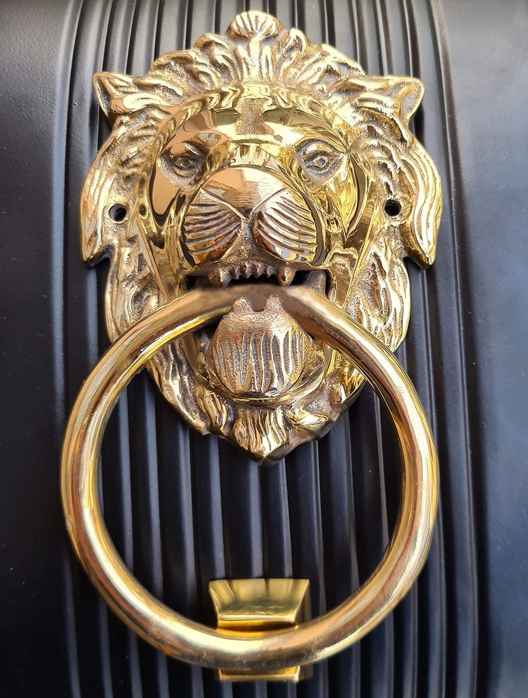 Authentic Brass Lion Door & Gate Knocker Handle Pull Door Accessories Home Decor