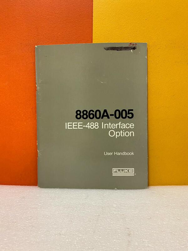 Fluke 583633 8860A-005 IEEE-488 Interface Option User Handbook