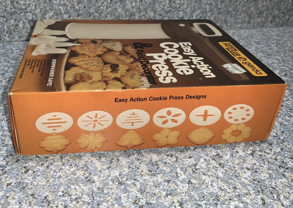 Hutzler Gerda Easy Action Cookie Press Discs Nozzle Tips + Extras W. Germany 🍪
