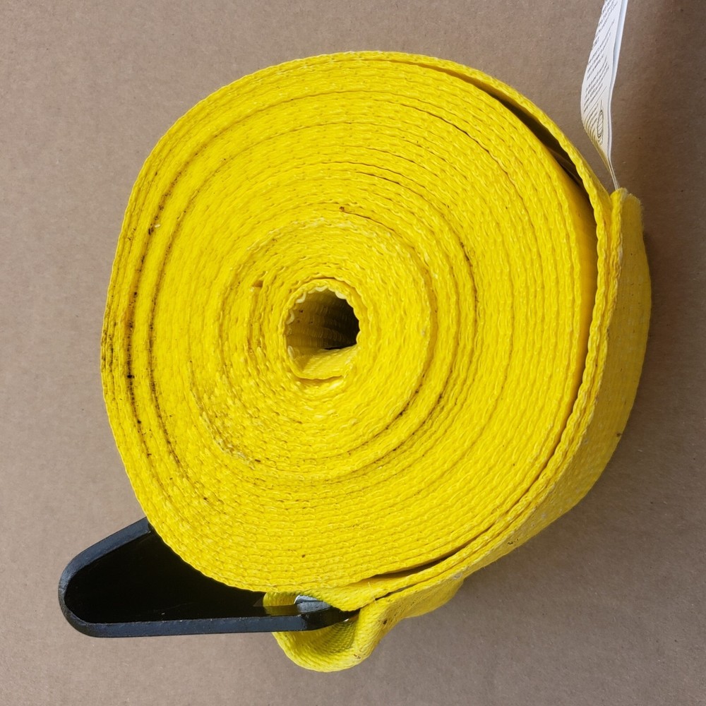 Vulcan WS427F20, 4" x 27' Winch Straps w/ Flat Hook