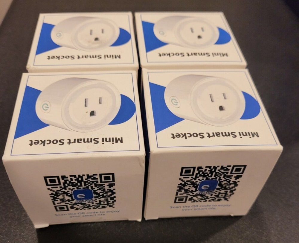 4 Units *SMARTOX* Mini Smart Socket Compatible w/Alexa, Google&Wifi 2.4G *NEW*