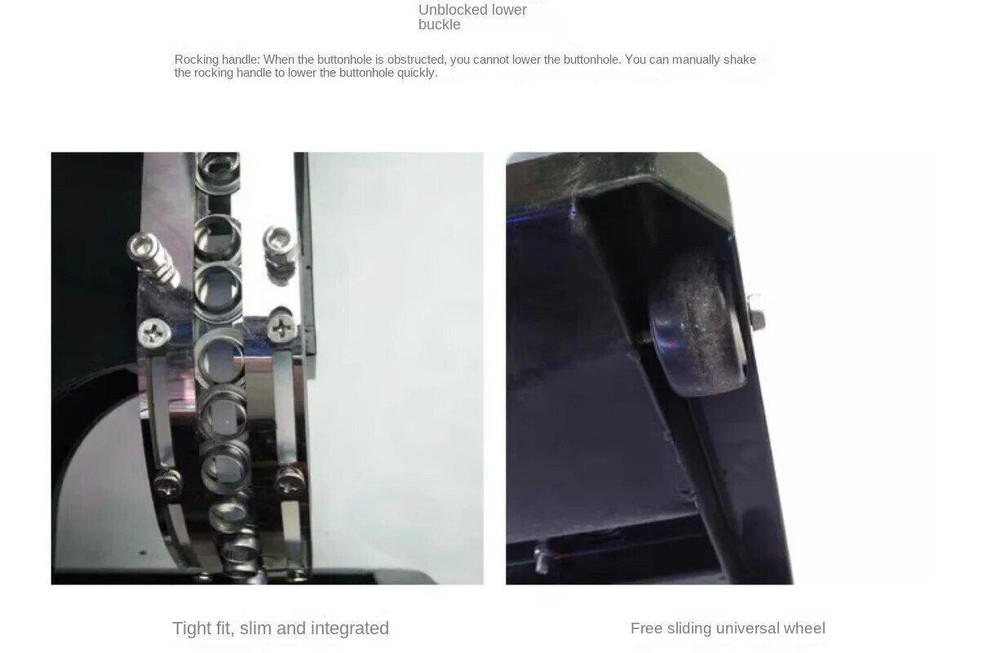 Printing Cloth Buttoning Universal Ringless Buttonhole Machine Punching Tool