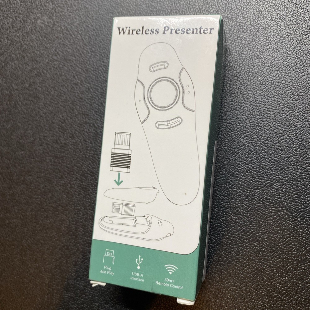 Wireless Presentation Clicker for PowerPoint Presentations, USB Dongle Presenter