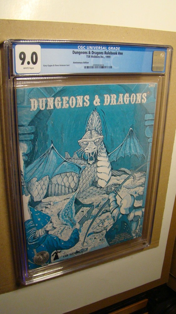 DUNGEONS & DRAGONS BASIC BLUE RULEBOOK NN *CGC 9.0* HIGHEST GRADED COPY SILVER