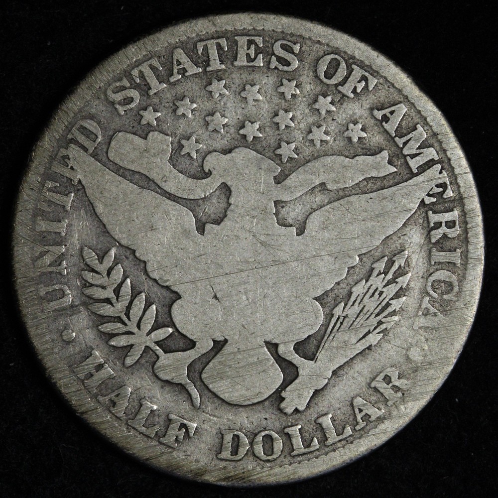 1892 Barber Silver Half Dollar E306 ZTMR