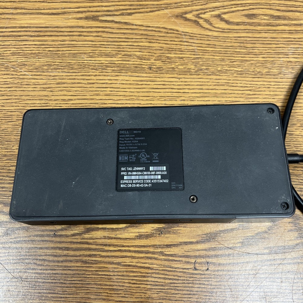 Dell Dock WD19 USB-C Docking Station