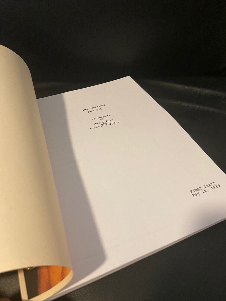 Paramount THE GODFATHER TRILOGY Rare Script SCREENPLAY SET Collection