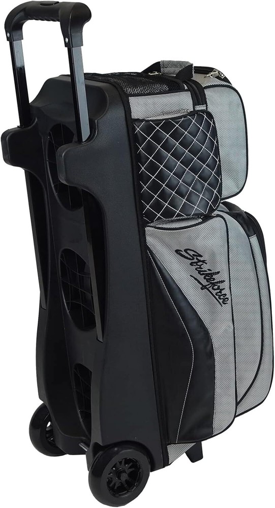 KR Strikeforce Royal Flush Triple Roller Bowling Bag, Silver