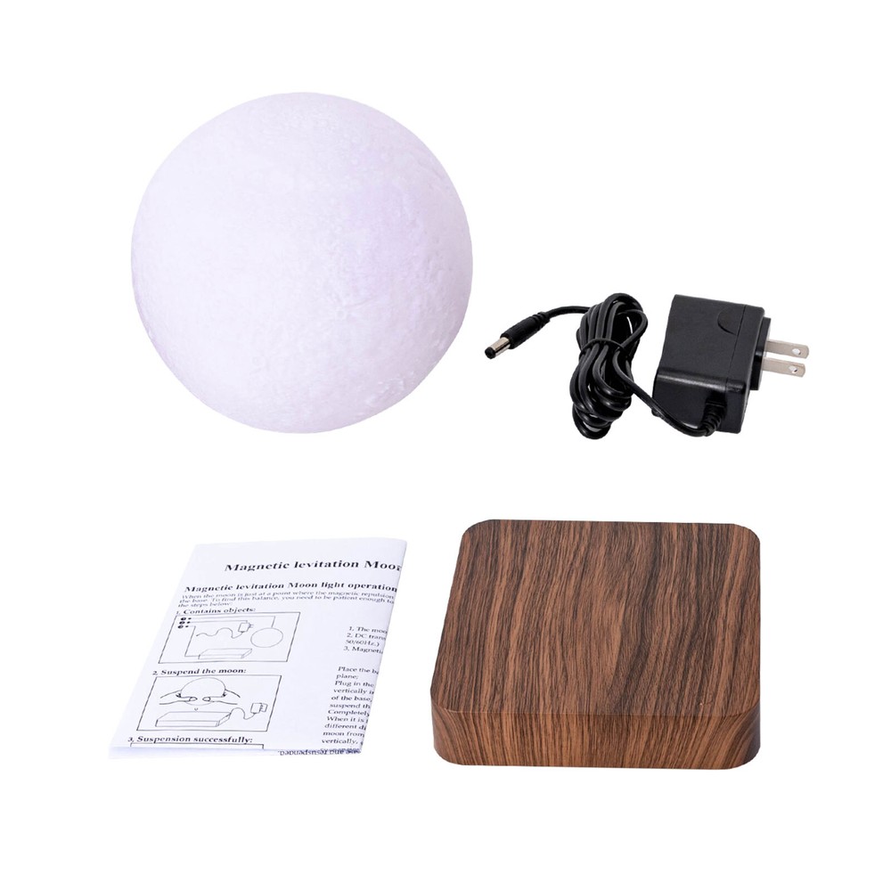 3D Printing Magnetic Levitating Floating Moon Lamp Night Light Room Table Decor