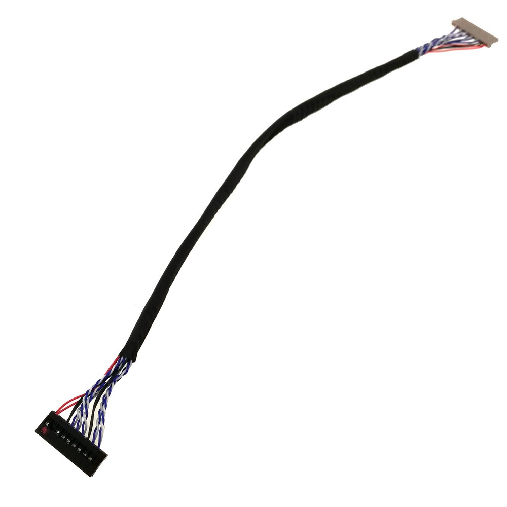 LVDS Cable DF14 20pin 1 Channel 8-bit LCD Panel Video Interface Connector D8 20P