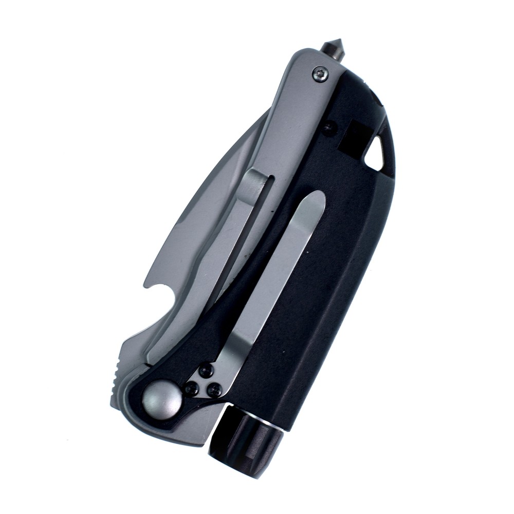 7 in 1 Multi Function EDC Tools Knife LED Light Whistling First Attack Opener