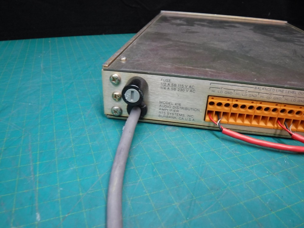 RTS Systems AUDIO DISTRIBUTION AMPLIFIER MODEL 416 amp