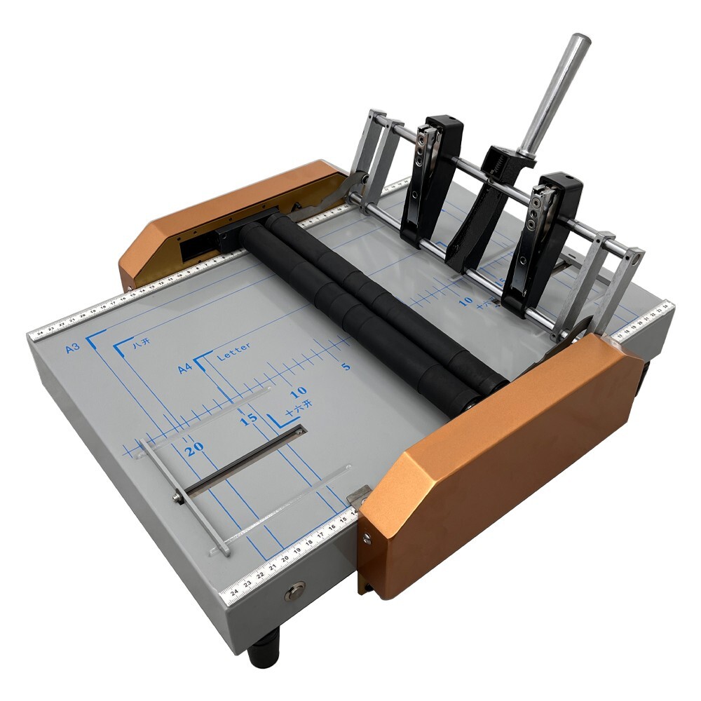 Electric A3 Booklet Maker Automatic Book Binder Folding Binding Machine 110V