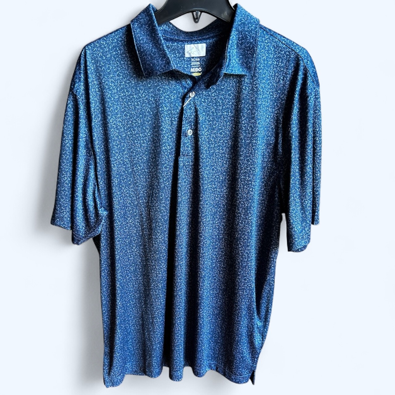 Greg Norman ML75 Men's Short Sleeve Polo Shirt Navy Size L