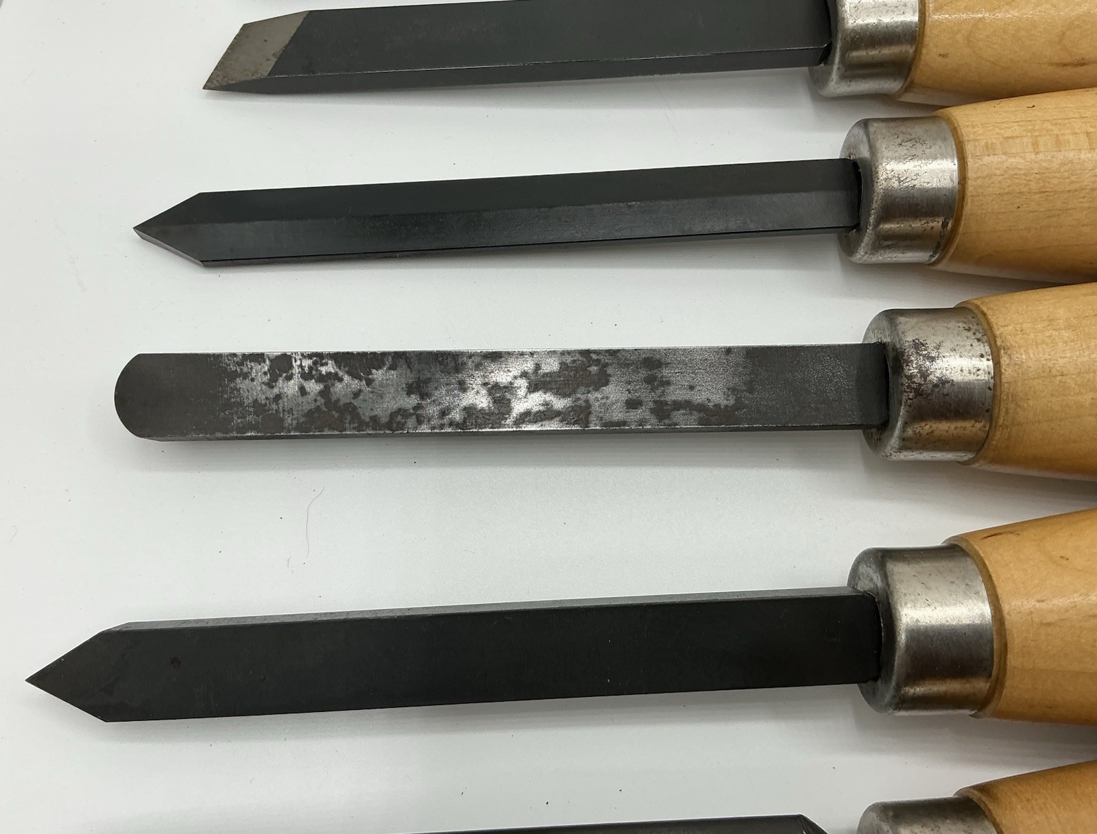 Vtg Craftsman USA High Speed Steel Lathe Chisels Set of 8 (9-28501 Thru 9-28508)
