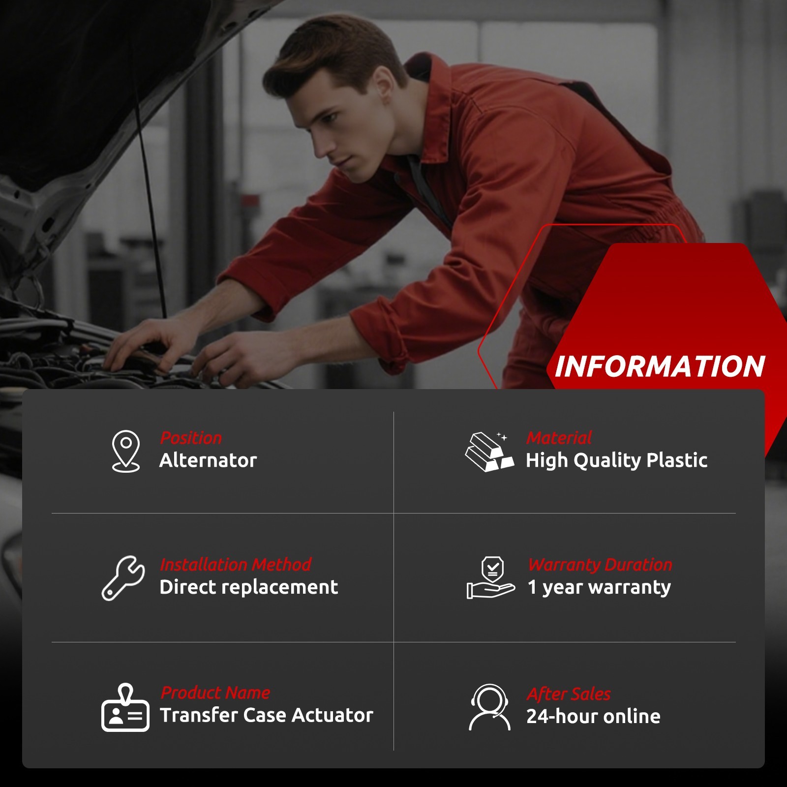 68321285AE Transfer Case Actuator For Jeep Cherokee Chrysler 200 2014-2018