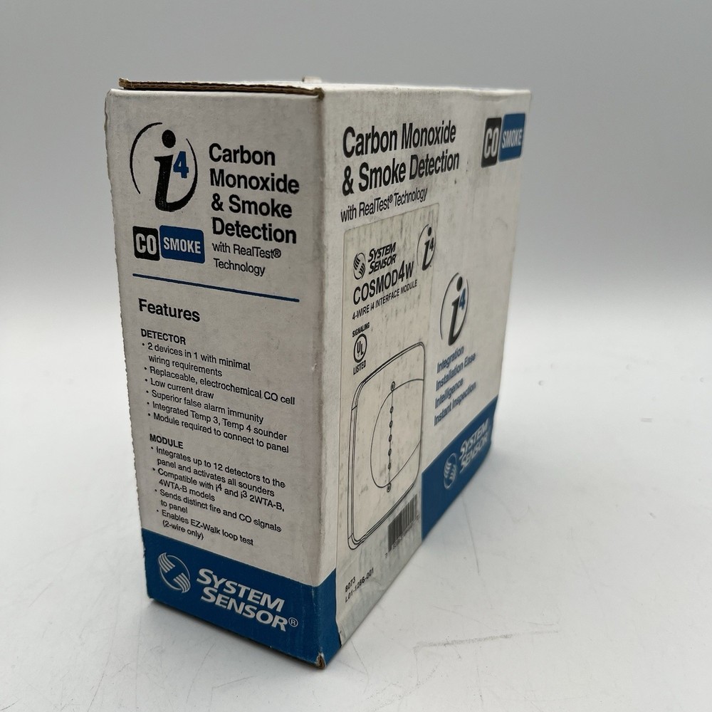 NEW!! System Sensor 4-wire Smoke CO Detector Interface Module - COSMOD4W